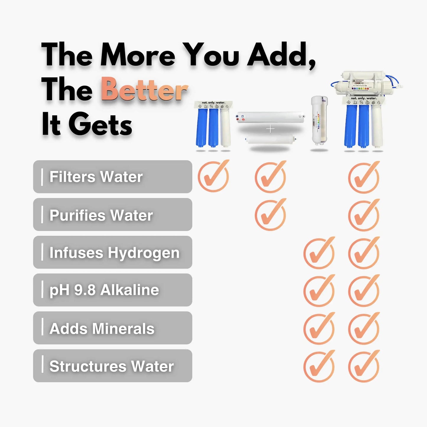 Reverse Osmosis (RO) & Post Carbon Filter Set (T33)